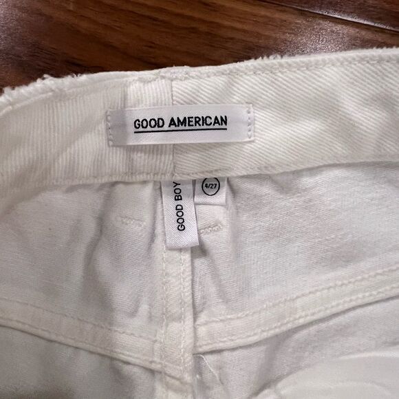 Good American Good Boy white jeans NWT - Picture 3 of 10